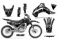 Preview: Reaper Schwarz mit Nummernfeldern für Kawasaki KLX140 2008-2019