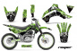 Preview: Reaper Grün mit Nummernfeldern für Kawasaki KLX140 2008-2019