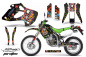 Preview: Ed-Hardy - Pirates Schwarz ohne Nummernfeldern für Kawasaki KLX250 1998-2003
