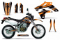 Preview: Attack Orange ohne Nummernfeldern für Kawasaki KLX250 2004-2007