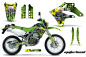 Preview: Motorhead Grün ohne Nummernfeldern für Kawasaki KLX250 2004-2007