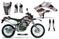 Preview: P40-Warhawk Schwarz ohne Nummernfeldern für Kawasaki KLX250 2004-2007