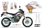 Preview: Vegas Baller Weiß ohne Nummernfeldern für Kawasaki KLX250 2004-2007