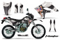 Preview: T-Bomber Schwarz mit Nummernfeldern für Kawasaki KLX250 2004-2007