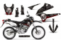 Preview: Bone Collector Schwarz ohne Nummernfeldern für Kawasaki KLX250 2008-2018