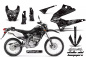 Preview: Skulls N Hammers Silber ohne Nummernfeldern für Kawasaki KLX250 2008-2018