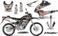 Preview: T-Bomber Schwarz ohne Nummernfeldern für Kawasaki KLX250 2008-2018