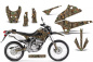 Preview: Woodland Camo ohne Nummernfeldern für die Kawasaki KLX250 2008-2018