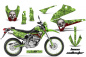 Preview: Bone Collector Grün mit Nummernfeldern für Kawasaki KLX250 2008-2018