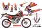 Preview: Ed-Hardy - LoveKills Orange mit Nummernfeldern für Kawasaki KLX250 2008-2018