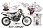 Preview: Bone Collector Weiß mit Nummernfeldern für Kawasaki KLX400 2000-2016
