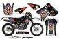 Preview: Ed-Hardy - Pirates Blau mit Nummernfeldern für Kawasaki KLX400 2000-2016