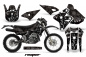 Preview: Reaper Schwarz mit Nummernfeldern für Kawasaki KLX400 2000-2016