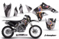 Preview: T-Bomber Schwarz ohne Nummernfeldern für Kawasaki KLX450 2008-2022