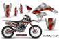 Preview: Bullet Proof Rot mit Nummernfeldern für Kawasaki KLX450 2008-2022