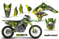 Preview: Motorhead Grün mit Nummernfeldern für Kawasaki KLX450 2008-2022