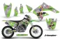 Preview: T-Bomber Grün mit Nummernfeldern für Kawasaki KLX450 2008-2022