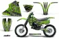 Preview: Nuke Grün mit Nummernfeldern für Kawasaki KX125 1983-1985