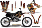 Preview: Firestorm Schwarz ohne Nummernfeldern für Kawasaki KX125/250 1990-1991