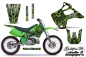 Preview: Skulls N Hammers Grün ohne Nummernfeldern für Kawasaki KX125/250 1992-1993
