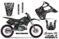 Preview: Skulls N Hammers Silber mit Nummernfeldern für Kawasaki KX125/250 1992-1993