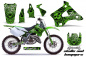 Preview: Skulls N Hammers Green without number plates for Kawasaki KX125/250 1994-1998