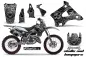 Preview: Skulls N Hammers Silber mit Nummernfeldern für Kawasaki KX125/250 1994-1998