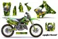 Preview: Motorhead Grün mit Nummernfeldern für Kawasaki KX125/250 1994-1998
