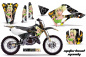 Preview: Motorhead Mandy Schwarz ohne Nummernfeldern für Kawasaki KX125/250 1999-2002