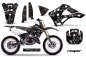 Preview: Reaper Schwarz ohne Nummernfeldern für Kawasaki KX125/250 1999-2002