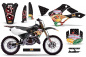 Preview: Vegas Baller Schwarz ohne Nummernfeldern für Kawasaki KX125/250 1999-2002