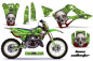 Preview: Bone Collector Grün mit Nummernfeldern für Kawasaki KX125/250 1999-2002