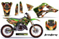 Preview: Firestorm Grün mit Nummernfeldern für Kawasaki KX125/250 1999-2002