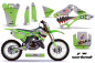Preview: P40-Warhawk Grün mit Nummernfeldern für Kawasaki KX125/250 1999-2002
