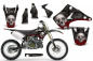 Preview: Bone Collector Schwarz ohne Nummernfeldern für Kawasaki KX125/250 2003-2016
