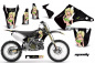Preview: Mandy Hintergrund = Schwarz, Designfarbe = Grün ohne Nummernfeldern für Kawasaki KX125/250 2003-2016