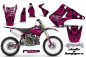 Preview: Skulls N Hammers Pink ohne Nummernfeldern für Kawasaki KX125/250 2003-2016