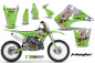 Preview: T-Bomber Grün ohne Nummernfeldern für Kawasaki KX125/250 2003-2016