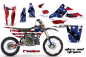 Preview: Stars and Stripes mit Nummernfeldern für Kawasaki KX125/250 2003-2016