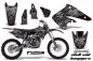 Preview: Skulls N Hammers Silber mit Nummernfeldern für Kawasaki KX250F 2004-2005