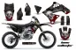 Preview: Bone Collector Schwarz mit Nummernfeldern für Kawasaki KX250F 2009-2012