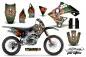 Preview: Ed-Hardy - Pirates Grün mit Nummernfeldern für Kawasaki KX250F 2009-2012