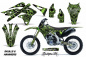 Preview: Skulls N Hammers Grün ohne Nummernfeldern für Kawasaki KX250F 2013-2016