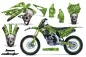 Preview: Bone Collector Grün mit Nummernfeldern für Kawasaki KX250F 2013-2016