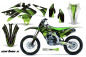 Preview: Carbon-X Grün mit Nummernfeldern für Kawasaki KX250F 2013-2016