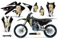 Preview: Mandy Hintergrund = Schwarz, Designfarbe = Grün ohne Nummernfeldern für Kawasaki KX250F 2013-2016