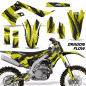 Preview: Dragon Flow Yellow with number plates for Kawasaki KX450F 2019-2023