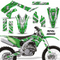 Preview: Royal Armor Background = Green, Design color = Silver without number plates for Kawasaki KX450F 2019-2023
