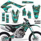 Preview: Slash Camo Teal Blue without number plates for Kawasaki KX450F 2019-2023