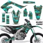 Preview: Slash Camo Teal Blau ohne Nummernfeldern für Kawasaki KX450F 2019-2023